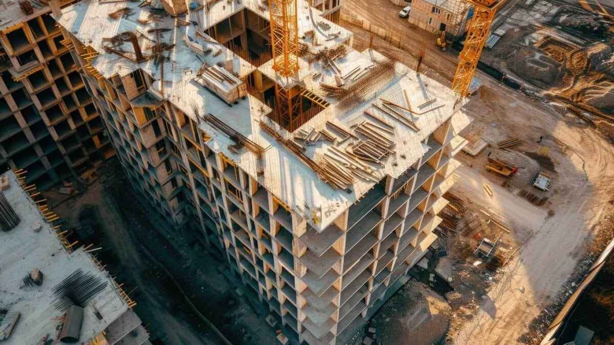 under construction building