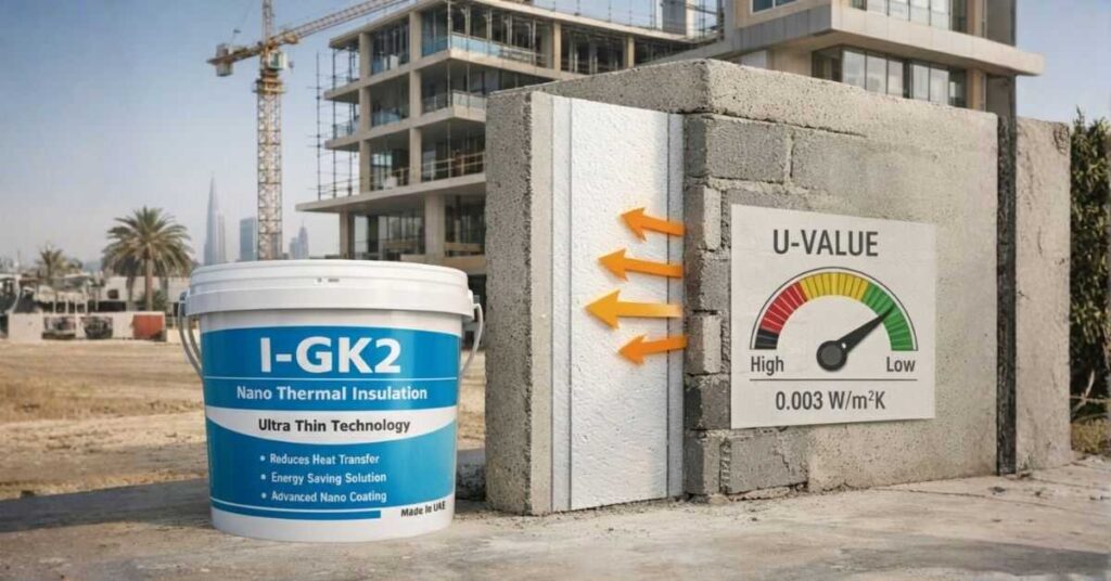 I-GK2 nano thermal insulation bucket at a construction site
