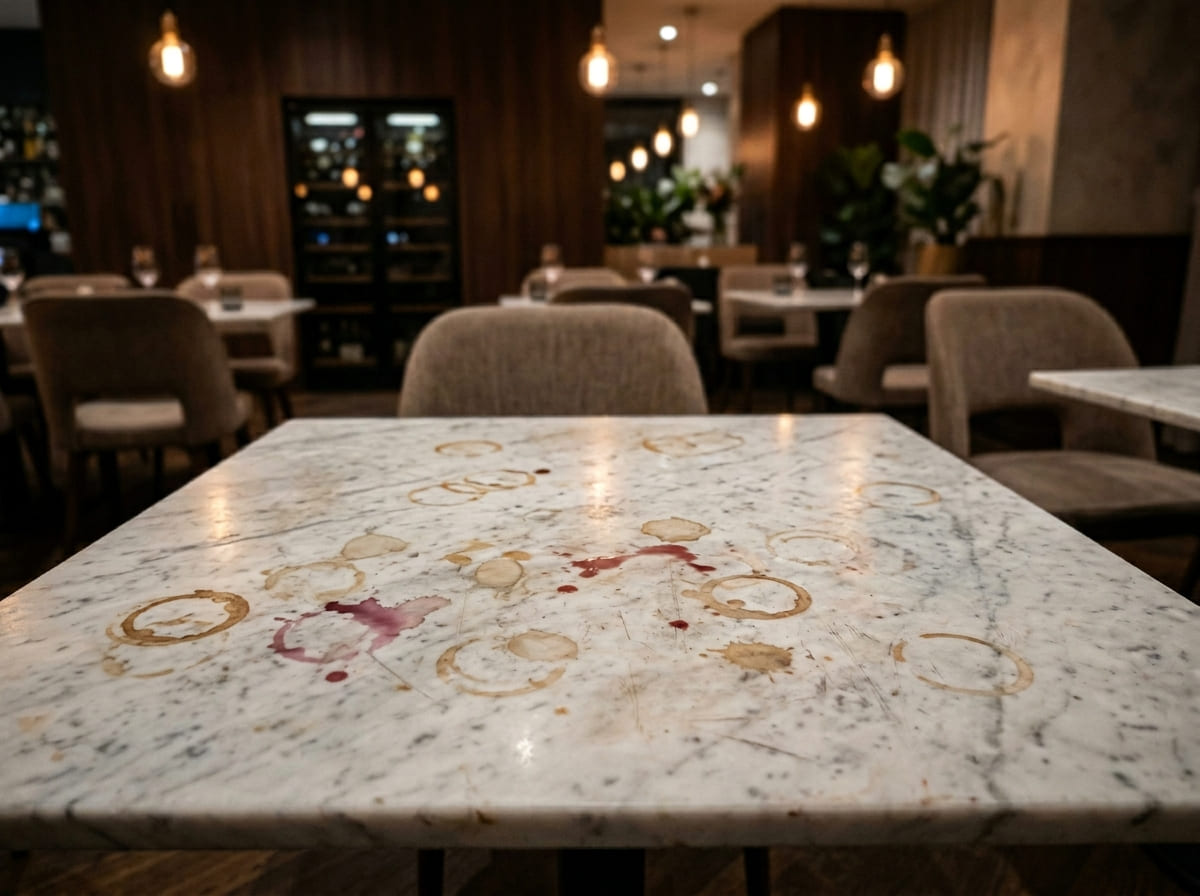 Restaurant Marble Table Restoration