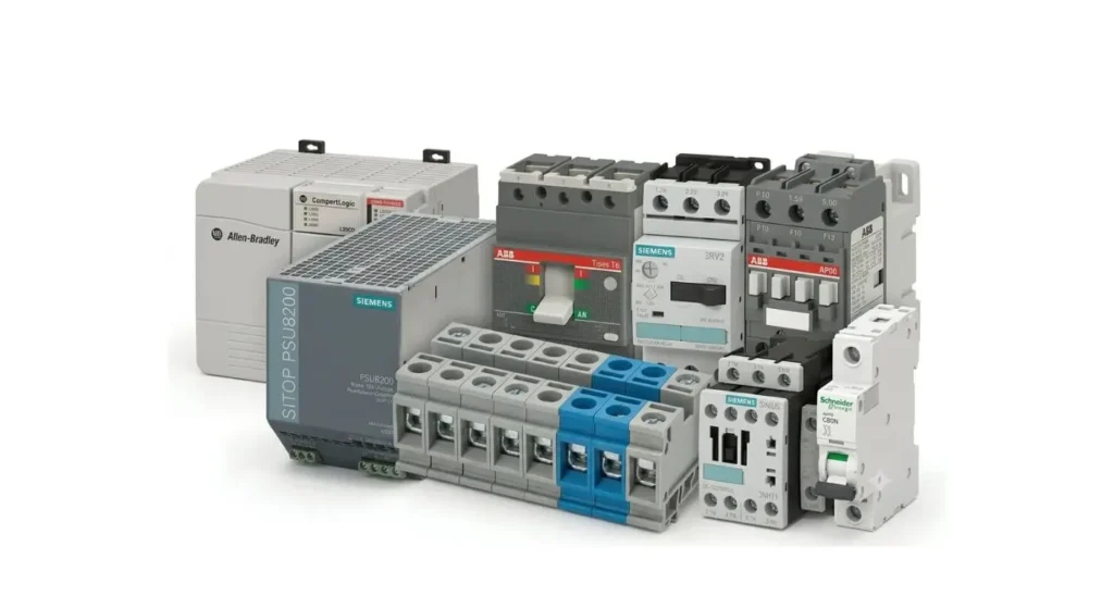Industrial automation control panel and PLC hardware