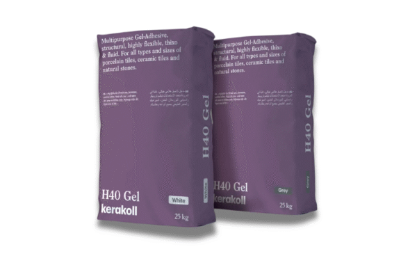 Two bags of Kerakoll H40 Gel Adhesive
