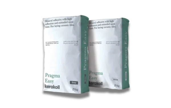 Two bags of Kerakoll Pragma Easy Mineral adhesive