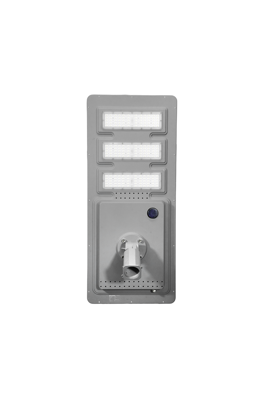 Hansa Green TECO solar street light, pole-mounted view